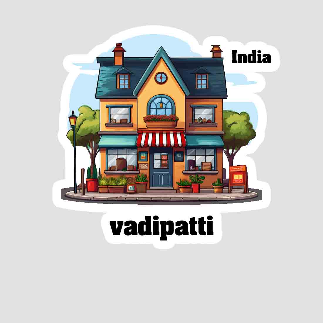 Vadipatti Sticker & Magnet | Home Town Souvenirs