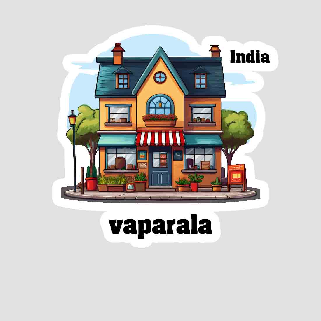 Vaparala Sticker & Magnet | Home Town Souvenirs