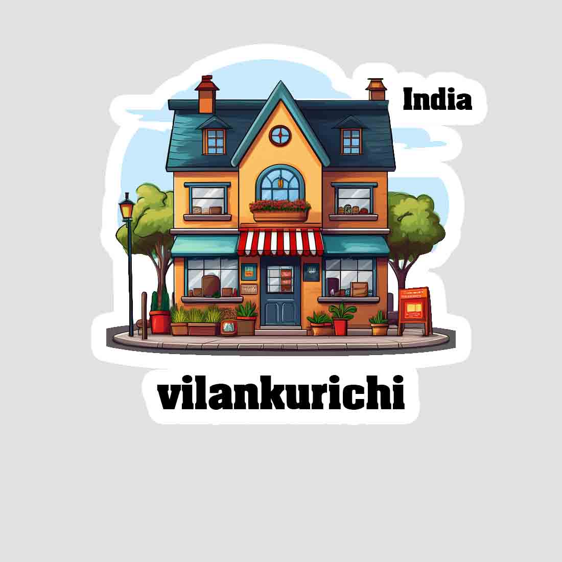 Vilankurichi Sticker & Magnet | Home Town Souvenirs