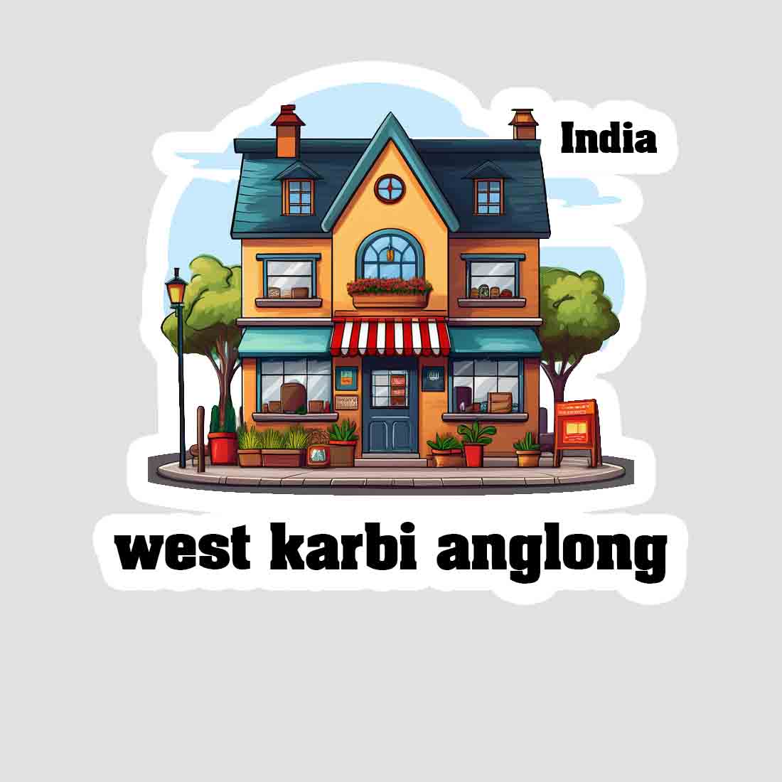 West Karbi Anglong Sticker & Magnet | Home Town Souvenirs