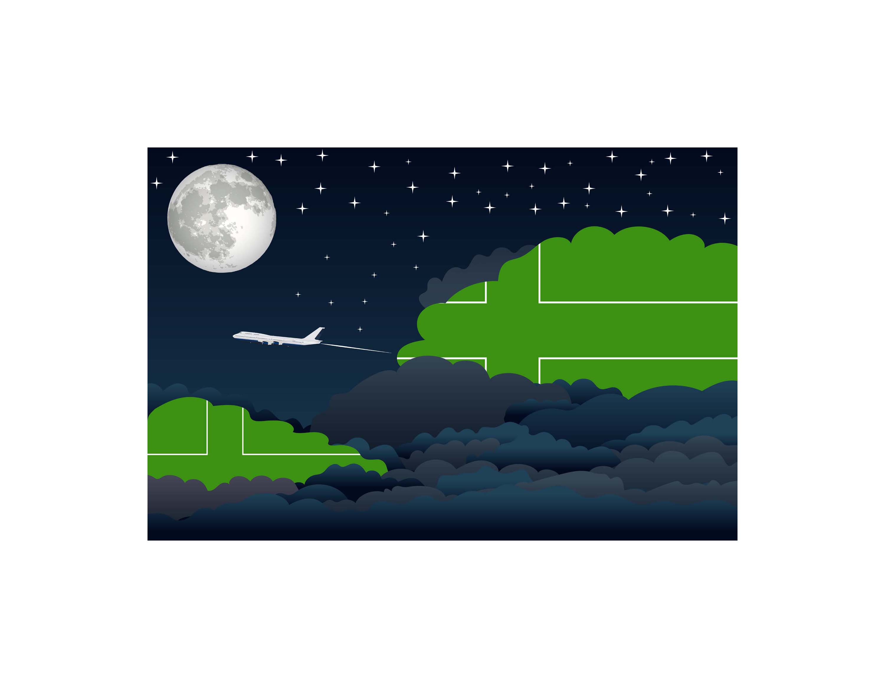 Ladonia Night Clouds Sticker