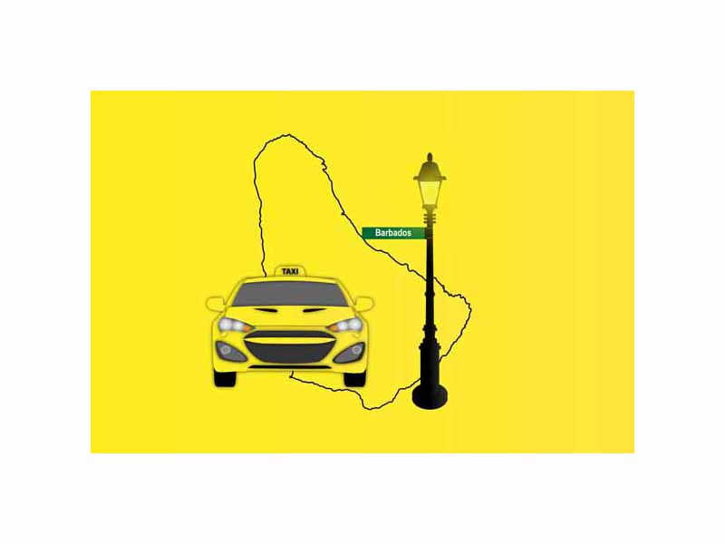 Barbados Taxi Sticker