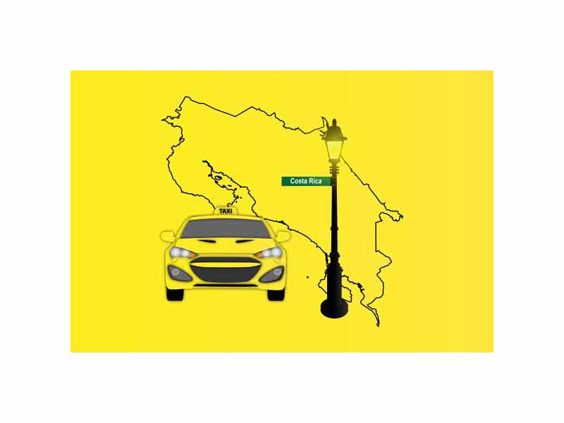 Costa Rica Taxi Sticker
