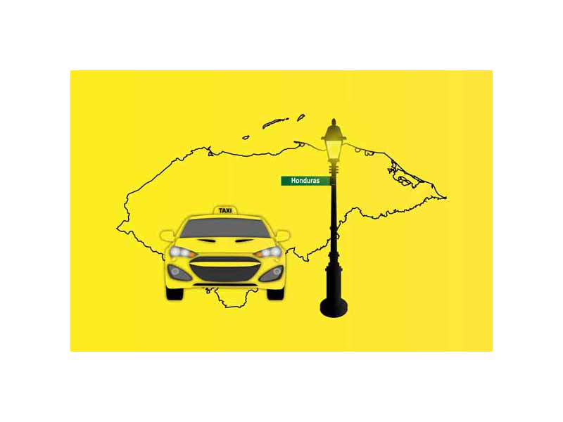 Honduras Taxi Sticker