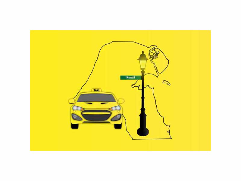 Kuwait Taxi Sticker