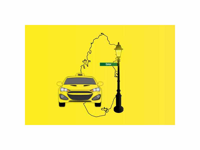 Qatar Taxi Sticker