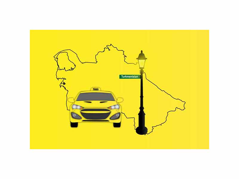 Turkmenistan Taxi Sticker