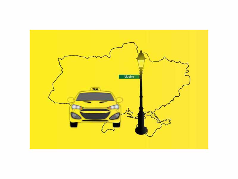 Ukraine Taxi Sticker