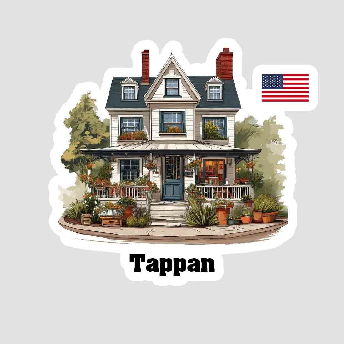 Tappan Home Town Office Shop USA Sticker
